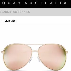 NWT Quay Australia Vivienne Gold/Rose